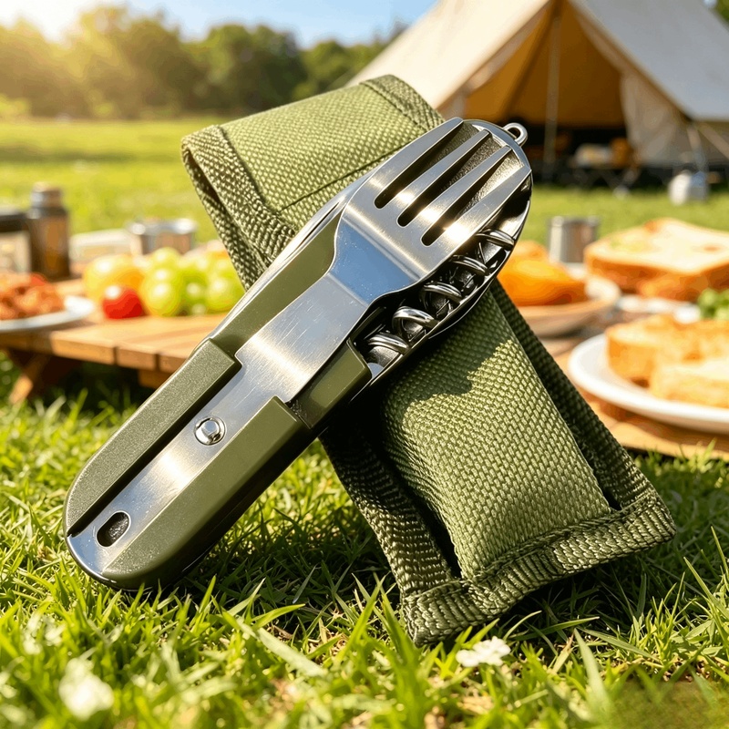 Camping Cooking Set Stainless Steel - Stainless Steel 7 in 1 Camping