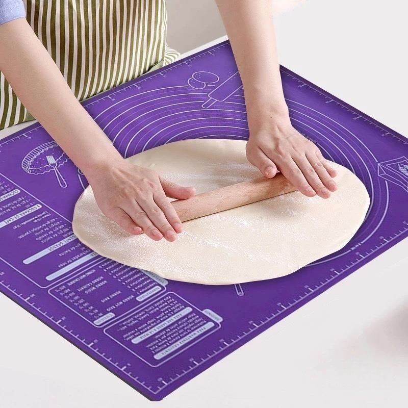 Camping Cooking Mat - 60*46cm Silicone Pastry Mat Extra Thick