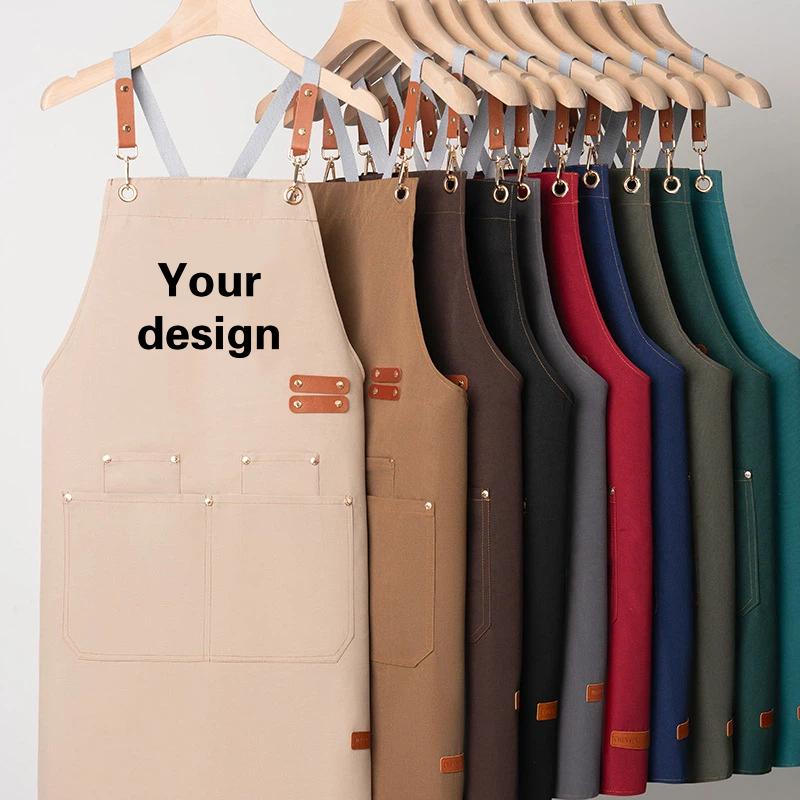 Camping Cooking Apron - Waterproof Canvas Apron Custom Logo Printing