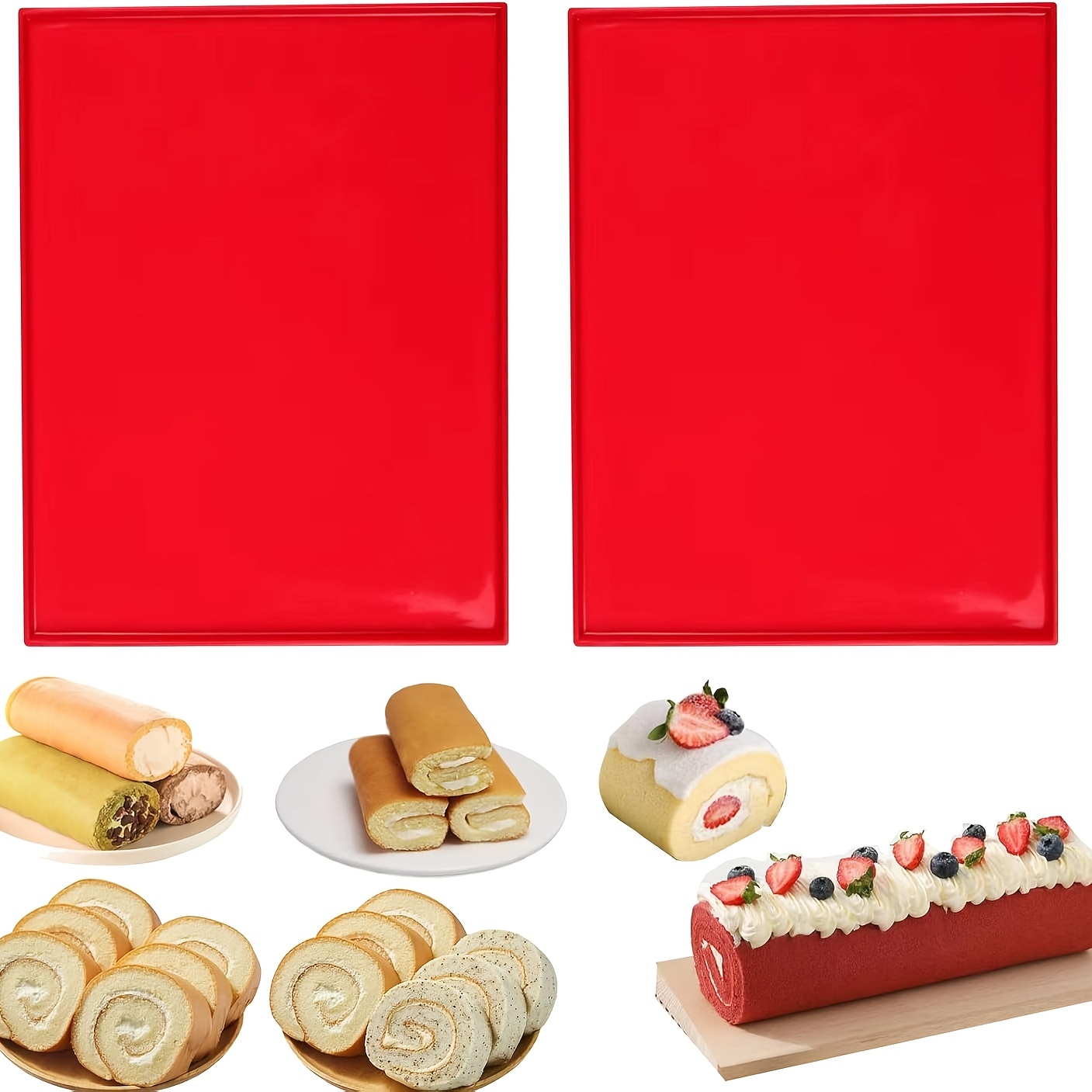 2 Silicone Baking Mats for Swi - Camping Cooking Mat 评论和价格