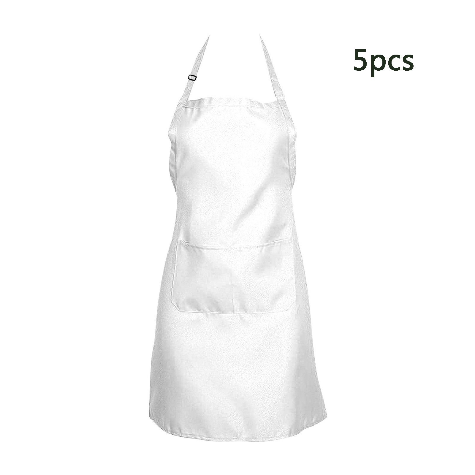1/3pcs White Kitchen Aprons fo - Camping Cooking Apron 评论和价格
