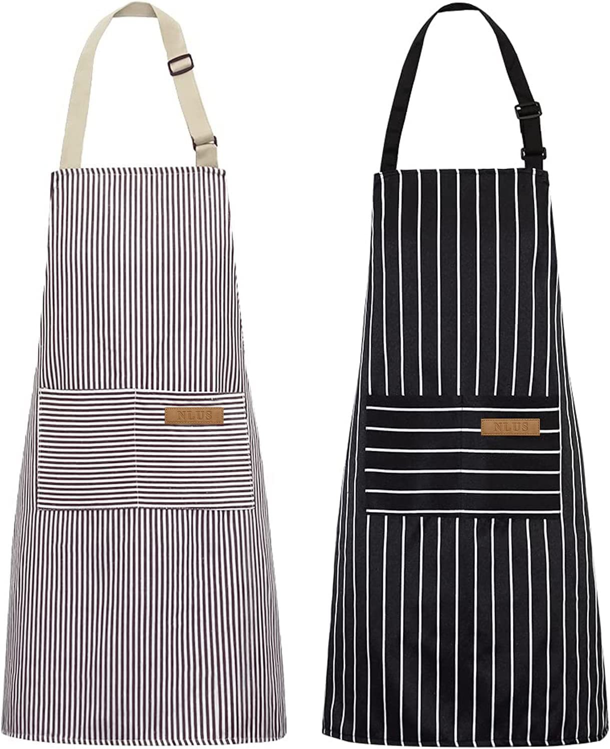 Black White Striped Kitchen Ap - Camping Cooking Apron 评论和价格