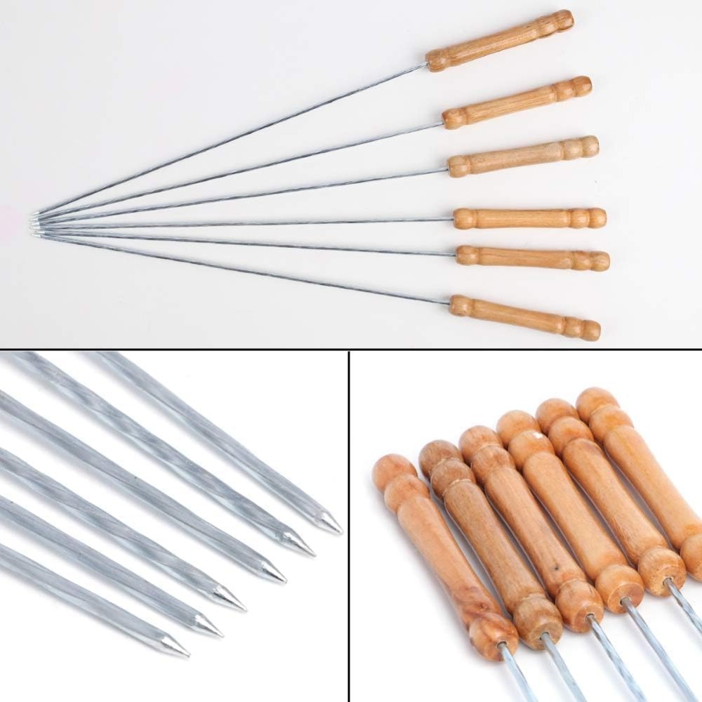 Reusable BBQ Skewers for Grill - Camping Cooking Essentials 评论和价格