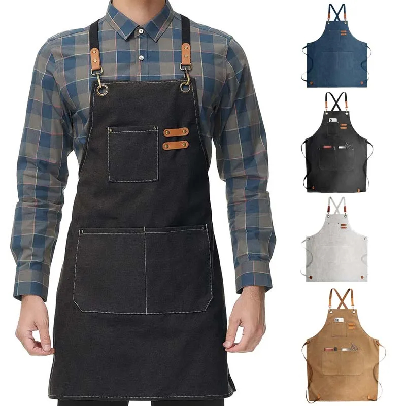 Household Canvas Apron Oil-pro - Camping Cooking Apron 评论和价格