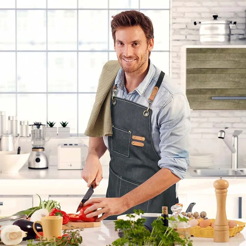 Household Canvas Apron Oil-pro - Camping Cooking Apron 评论和价格