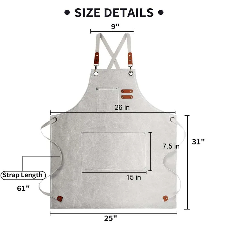 Household Canvas Apron Oil-pro - Camping Cooking Apron 评论和价格