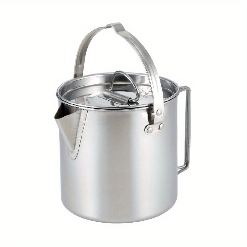 1PC Compact and Portable 1.2L  - Camping Cooking Set Stainless Steel 评论和价格