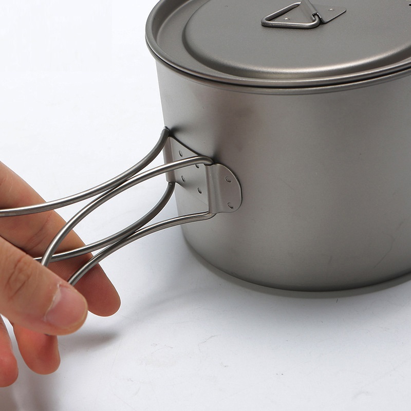 Outdoor Picnic Titanium Cookin - Camping Cooking Set Stainless Steel 评论和价格