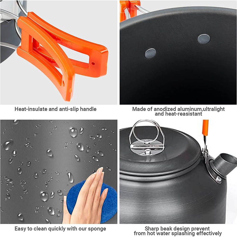 1pcs/1set Camping Cookware Kit - Camping Cooking Essentials 评论和价格