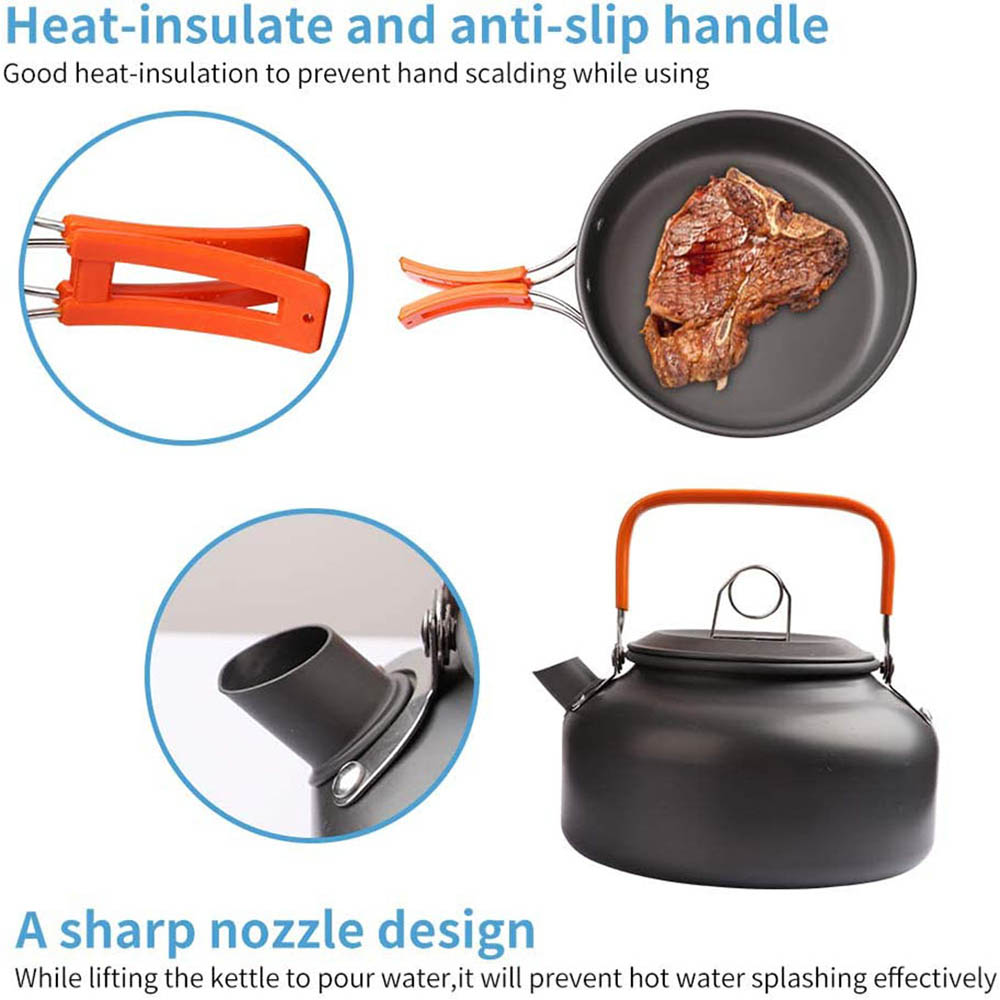 1pcs/1set Camping Cookware Kit - Camping Cooking Essentials 评论和价格