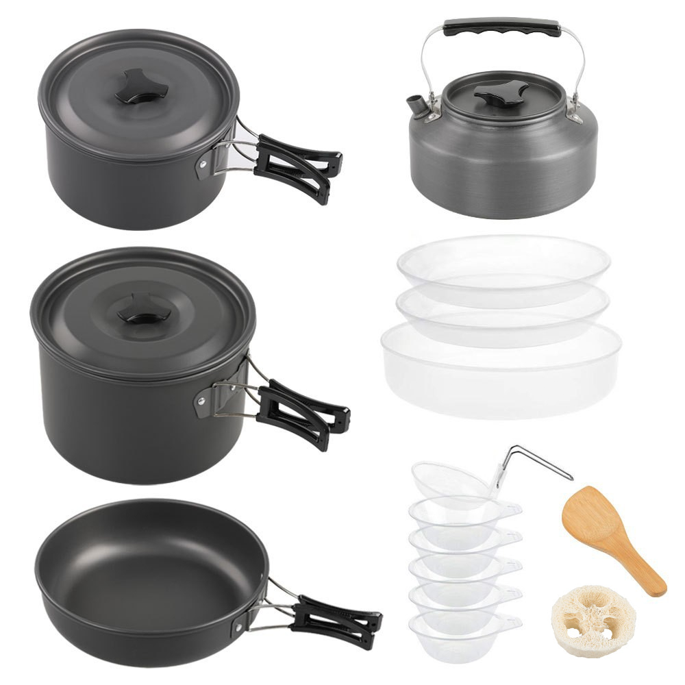 Outdoor large cooking set, 2-4 - Camping Cooking Set Large 评论和价格