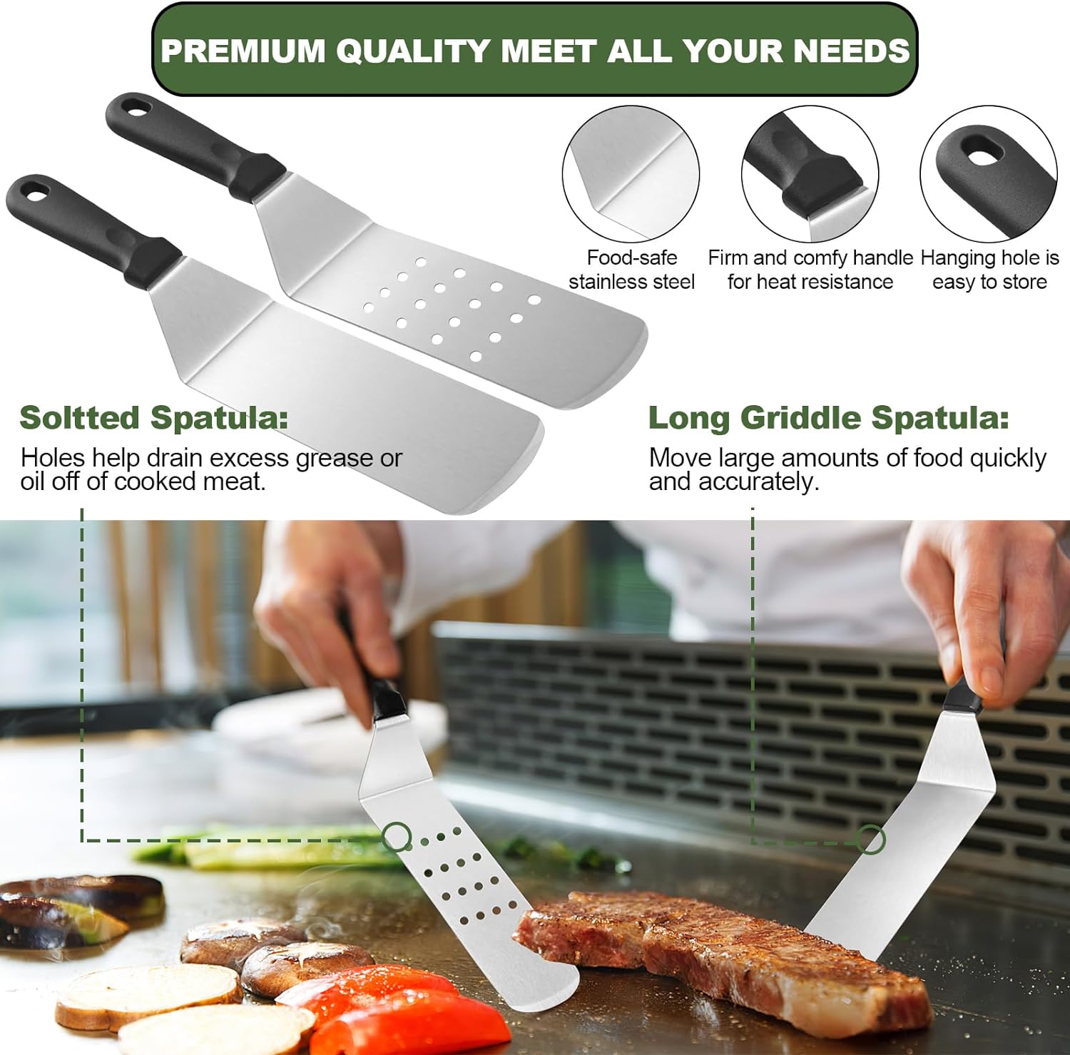 33Pcs Flat Top Griddle Accesso - Camping Cooking Set Large 评论和价格
