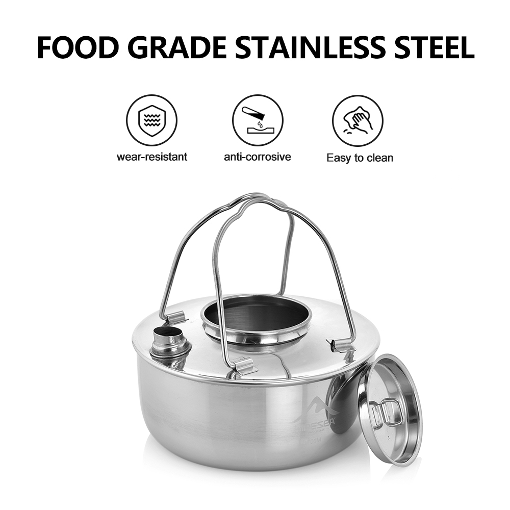 Widesea Camping Outdoor 1.7L S - Camping Cooking Essentials 评论和价格
