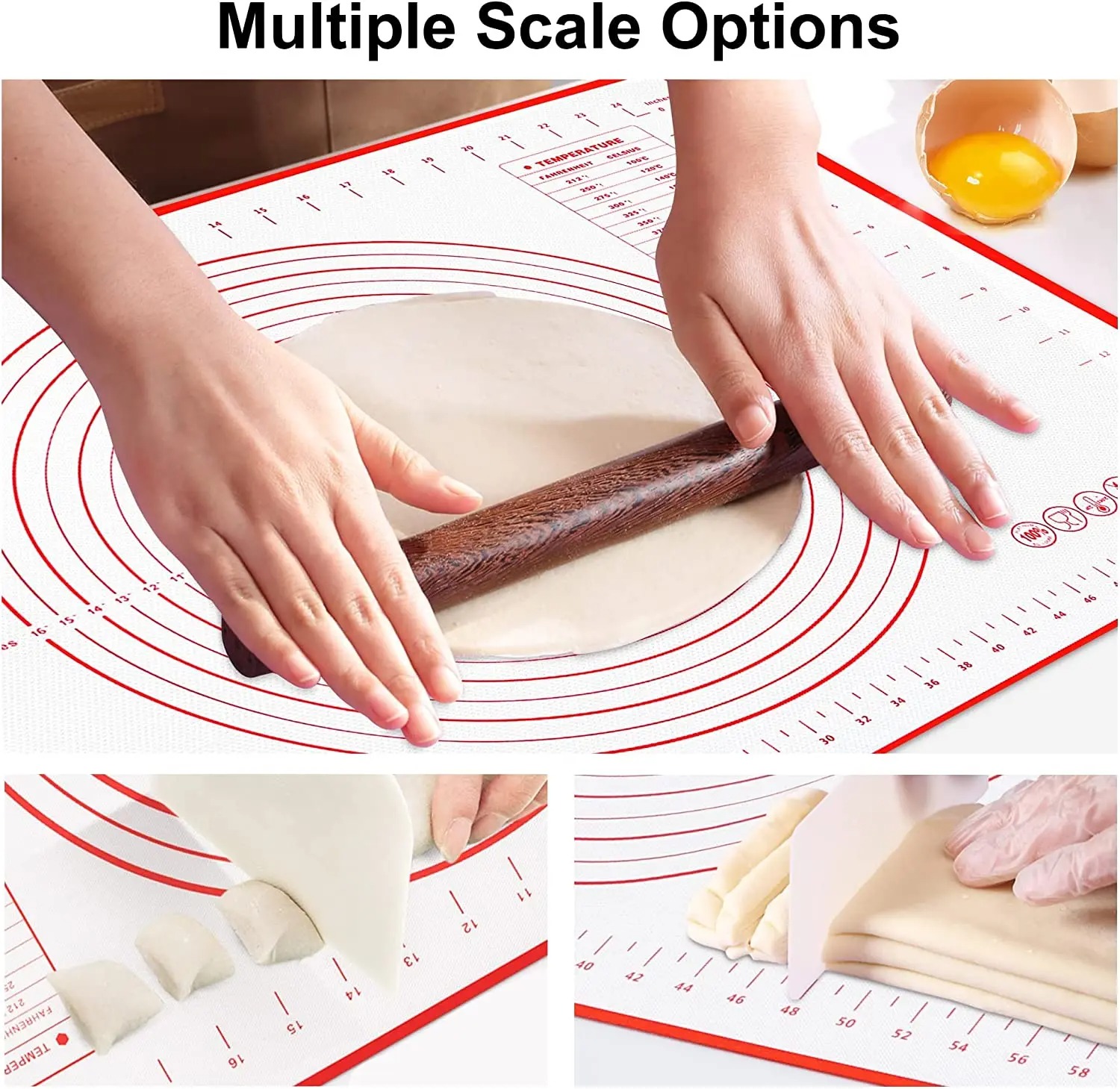 Silicone Baking Mat Kneading P - Camping Cooking Mat 评论和价格