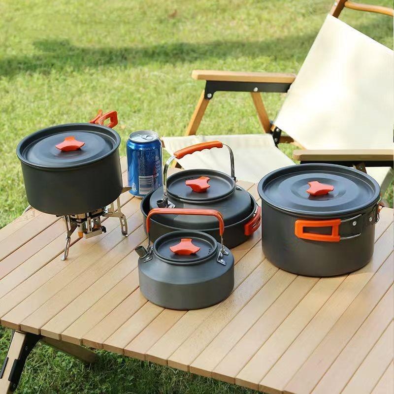 Portable Aluminum Camping Cook - Camping Cooking Set Large 评论和价格