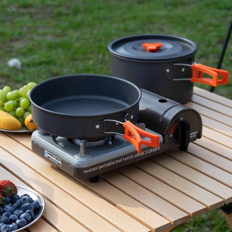 Portable Aluminum Camping Cook - Camping Cooking Set Large 评论和价格