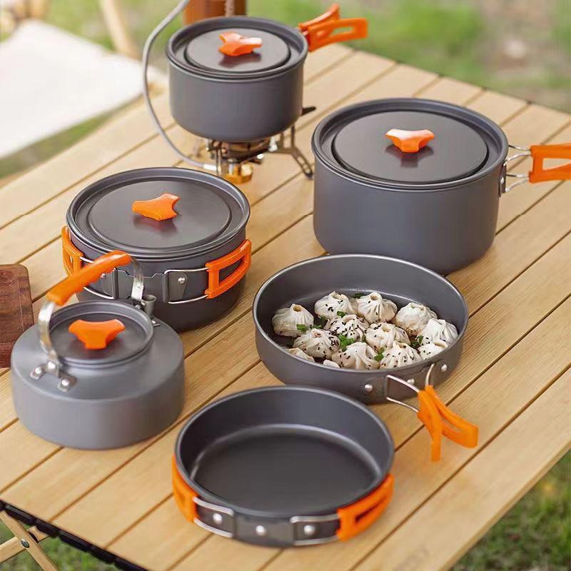 Portable Aluminum Camping Cook - Camping Cooking Set Large 评论和价格