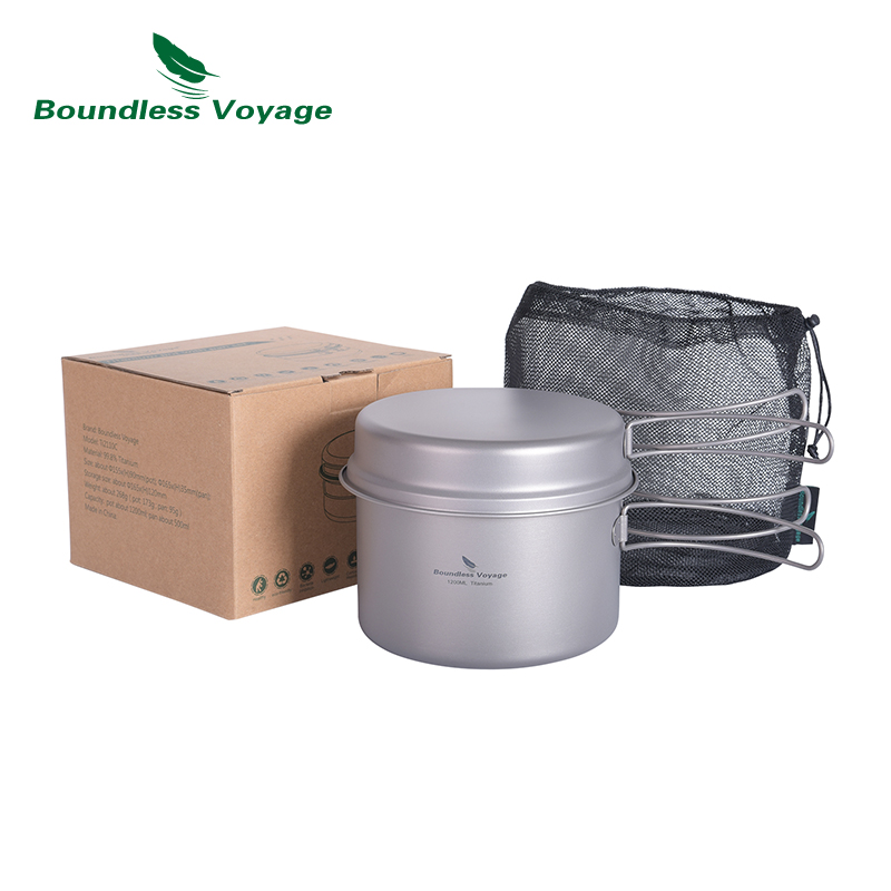 Boundless Voyage Titanium Pot  - Camping Cooking Set Large 评论和价格