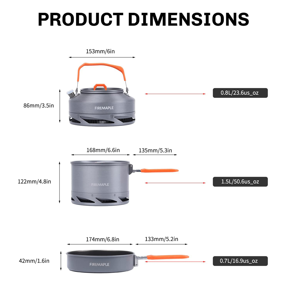 Fire Maple Camping Cookware Ut - Camping Cooking Cylinder 评论和价格