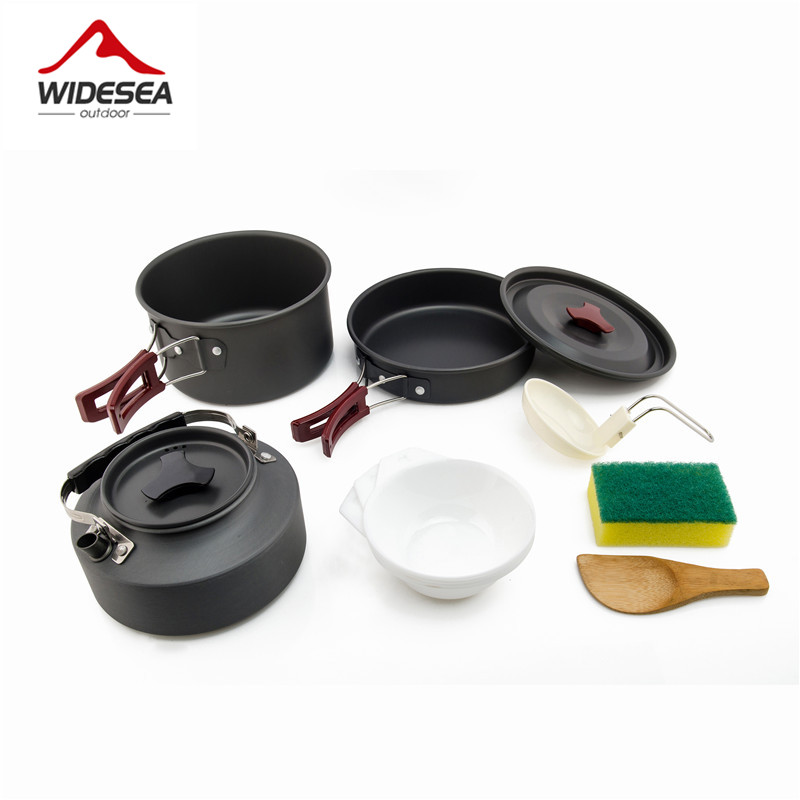 Widesea Camping Cookware Set O - Camping Cooking Set Large 评论和价格