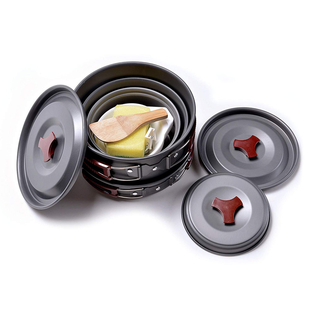 Outdoor Camping Cookware Kit N - Camping Cooking Essentials 评论和价格