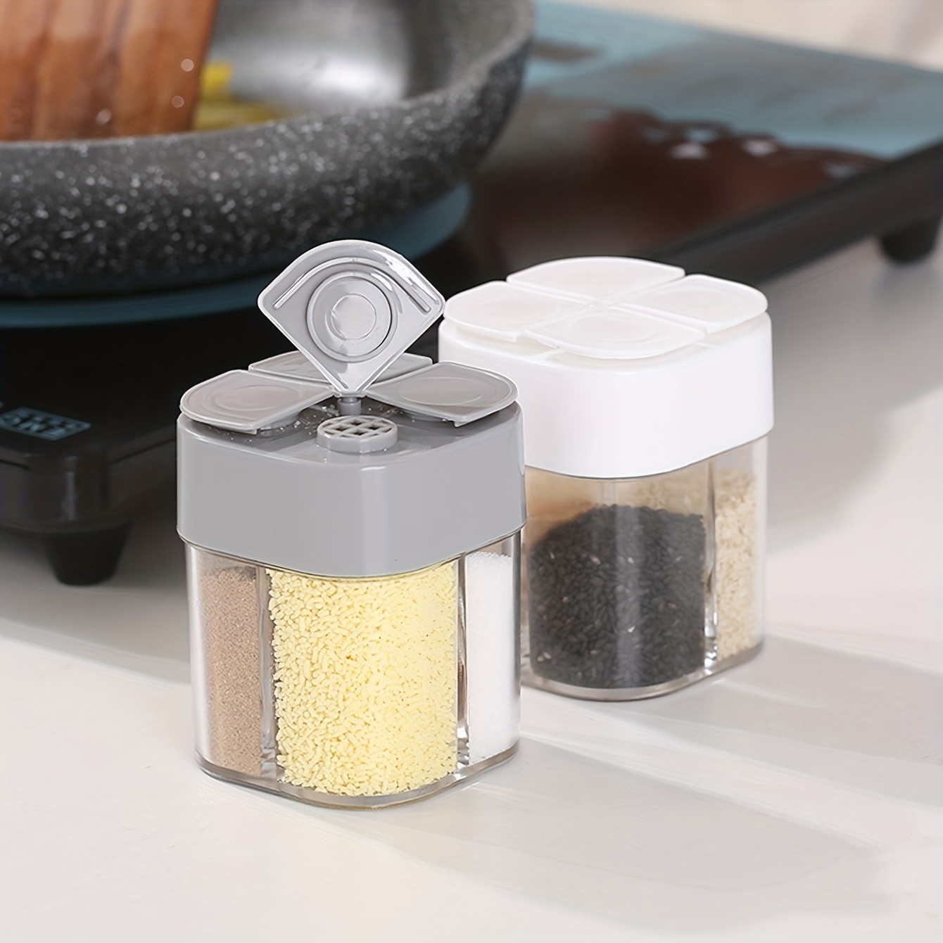 4in1 Camping Seasoning Shaker  - Camping Cooking Set Stainless Steel 评论和价格